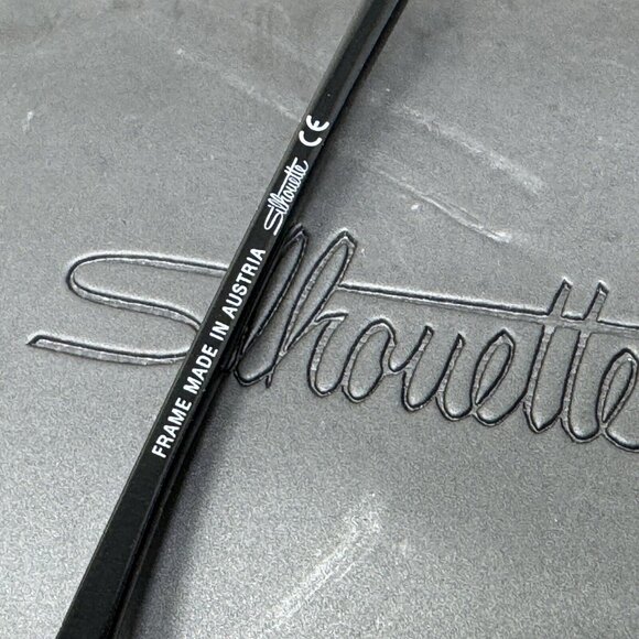 SILHOUETTE SPX 2889 6050  black eyeglasses Frame 51 [] 18-145 - Picture 5 of 13